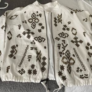 Denim Jacket with beaded detail